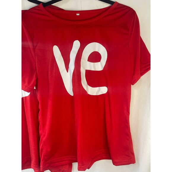 Valentines man women's love lightweight short sleeve t-shirt couples 2XL READ - Picture 4 of 5